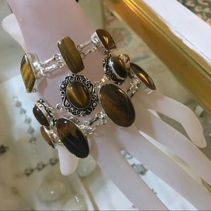 Fear & Anxiety Surrender toTigers Eye Bracelet 925